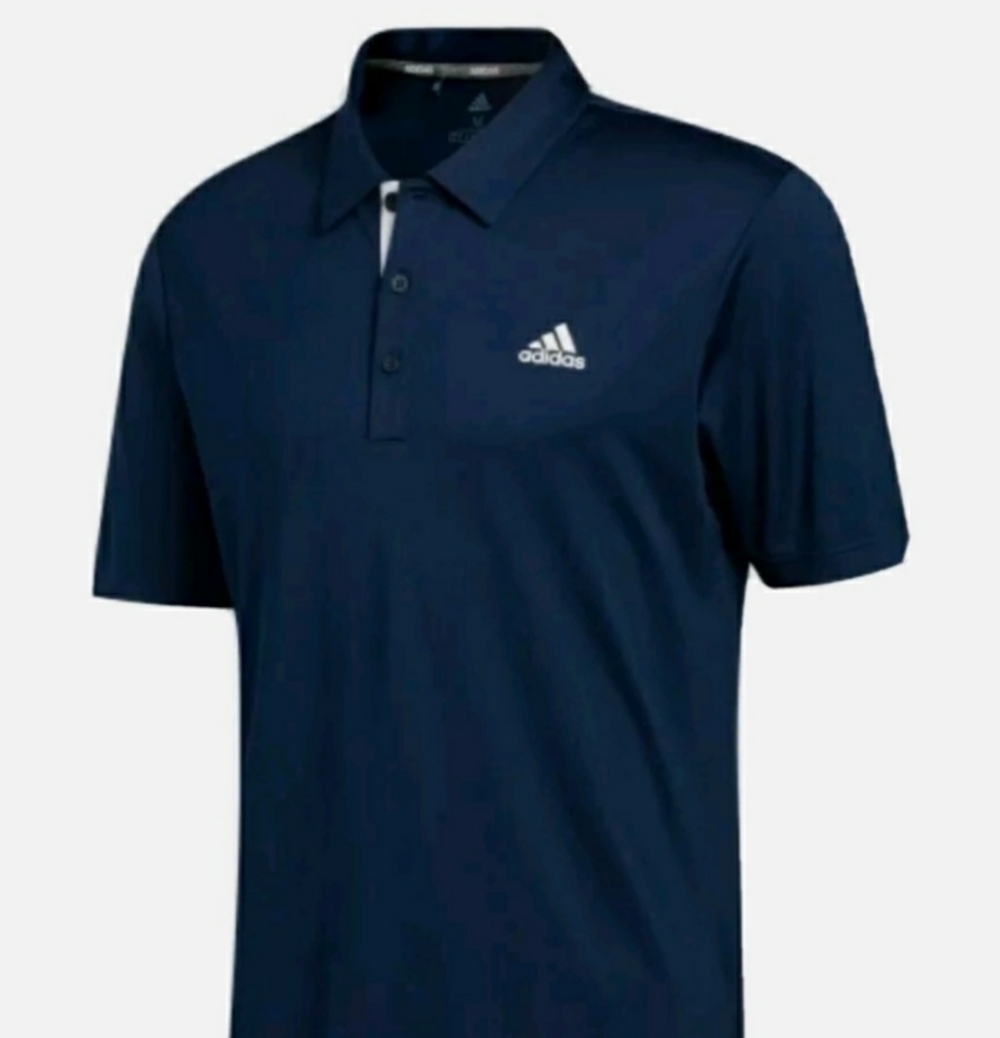 adidas Men's Advantage  Polo  Golf Shirt 2XL Collegiate Navy White